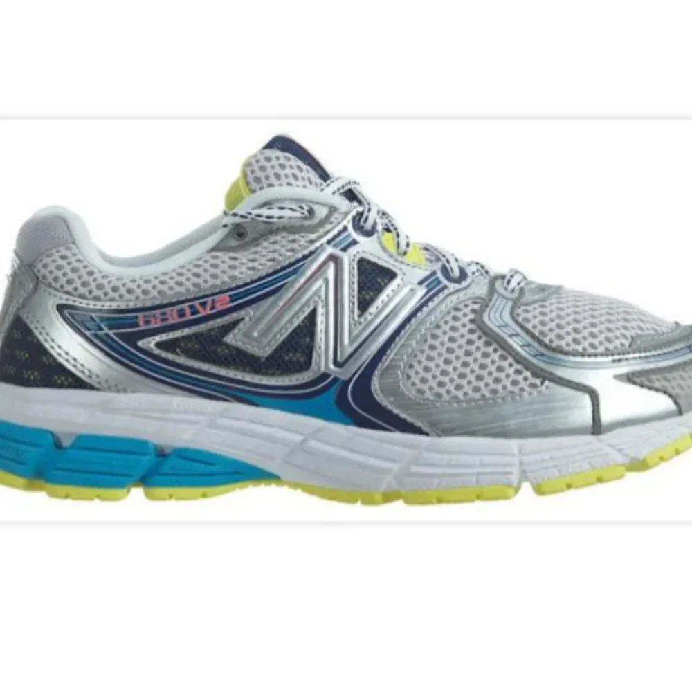 Size 9 - New Balance 680v2 Grey Blue Women's W6802GB2 Athletic Sneakers